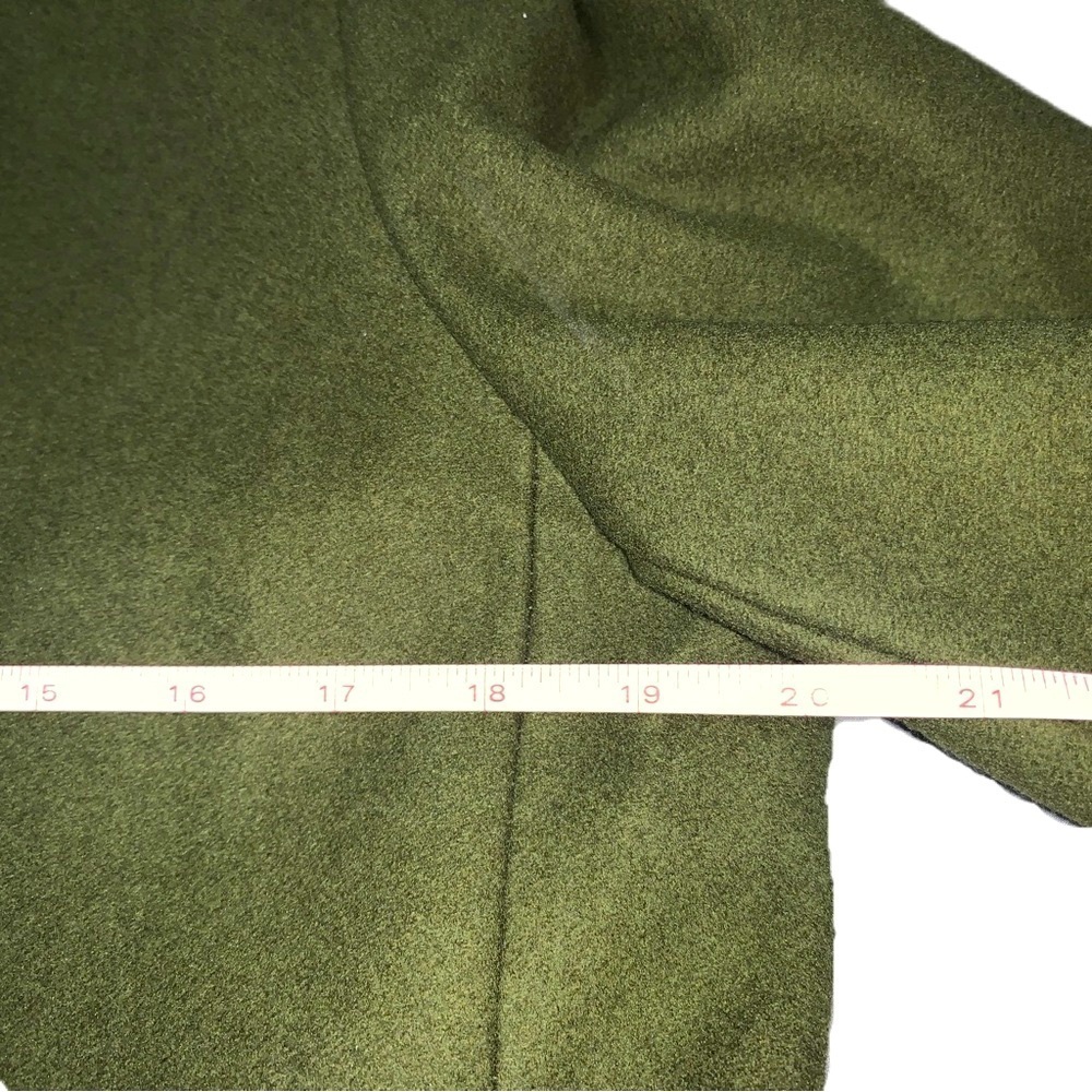 Preston & York Wool Pea Coat Olive Green Size Medium Women Beautiful EUC - Picture 5 of 9